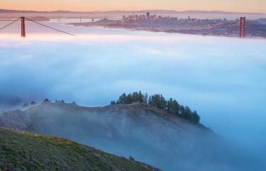 Bay Area, Golden Gate Bridge, fog