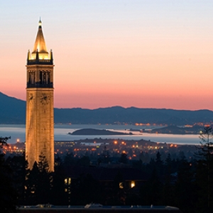 UC Berkeley campanile at sunset