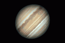 Animation of Jupiter's rotation