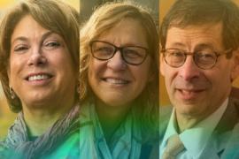 Headshots of three Berkeley economists appointed to Gov. Gavin Newsom's Council of Economic Advisors: Laura D. Tyson, Hilary Hoynes and Maurice Obstfeld