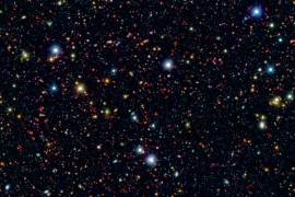 NASA image of 12 billion year old galaxies