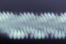 Scanning tunneling microscope image of a zigzag graphene nanoribbon