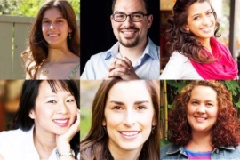Headshots of 6 recipients of the 30 under 30 award for global food crisis work