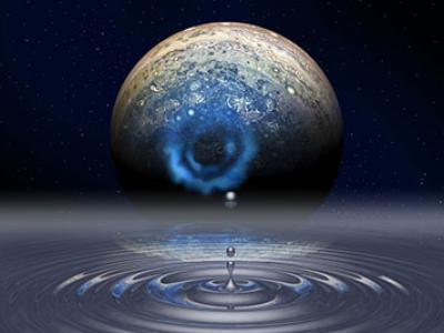 pool of liquid hydrogen like that at the core of Jupiter