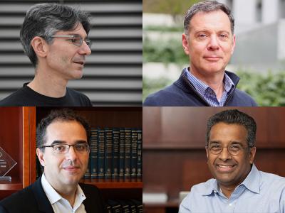four newly elected faculty