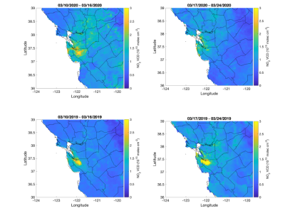 Maps show bay area pollution drop