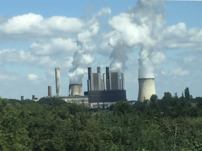 Working coal-fired power plant near Aachen, Germany