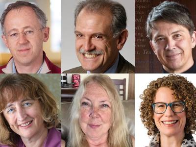 Headshots of 6 Berkeley professors who received funding