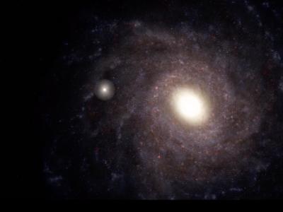 the Milky Way Galaxy, showing the region mapped by a Berkeley graduate student
