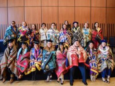 group photo of UC Berkeley's American Indian Graduate Program