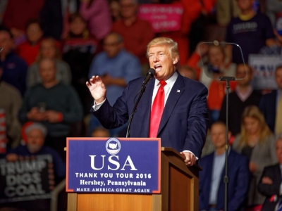 President-elect Donald Trump in December, 2015, at a rally in Pennsylvania