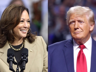Kamala Harris (left) and Donald Trump Photos by Gage Skidmore via Flickr