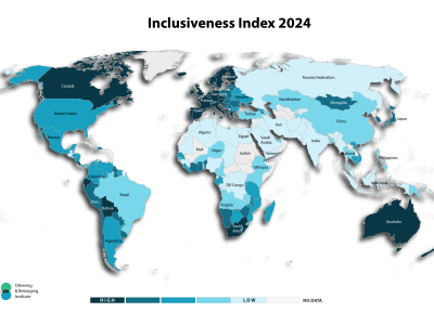 image of a map showing the new 2024 inclusiveness index