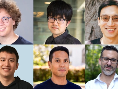 collage of headshots of six people