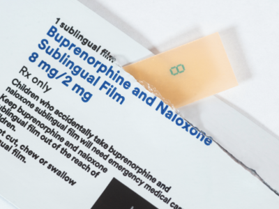 image of a drug label
