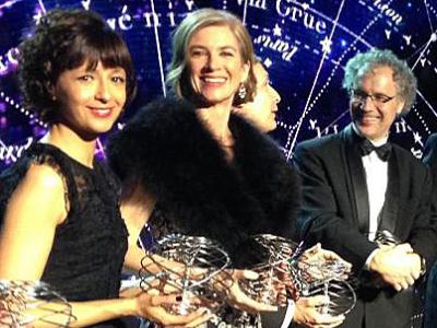 Emmanuelle Charpentier, Jennifer Doudna, and Victor Ambros at of the 2015 Breakthrough Prize in Life Sciences award ceremony. 