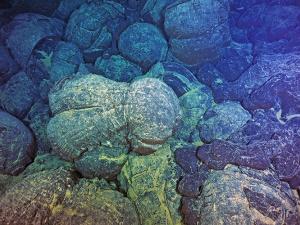 pillow basalts from undersea volcanic eruptions