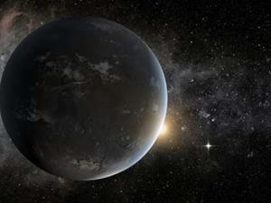 artist's depiction of a super-Earth