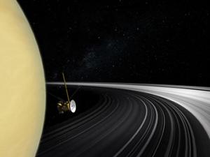 Cassini near Saturn
