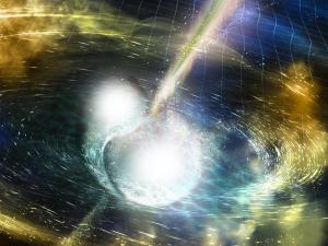 Neutron Star Merger Illustration