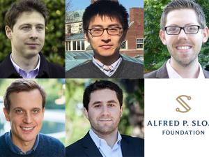 collage of 5 new Sloan Research Fellows