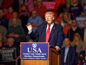 President-elect Donald Trump in December, 2015, at a rally in Pennsylvania