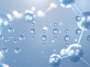 Illustration of alpha-lipoic acid molecular structure. (Image by SergeiShimanovich/Shutterstock.com)