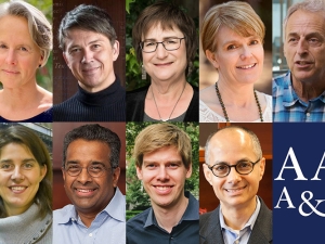 head shot collage of 9 new AAAS members