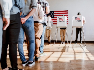 People are voting