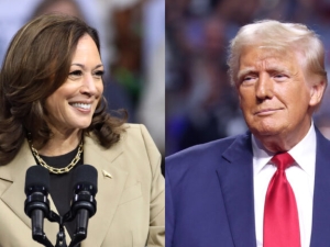 Kamala Harris (left) and Donald Trump Photos by Gage Skidmore via Flickr