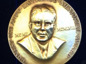 image of the gold medal/coin representing the Lawrence Award