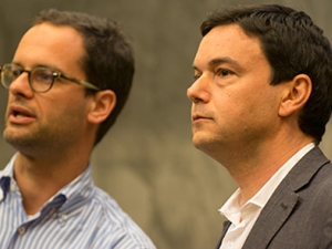two men looking to the side