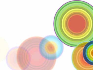 circles of varying size and color